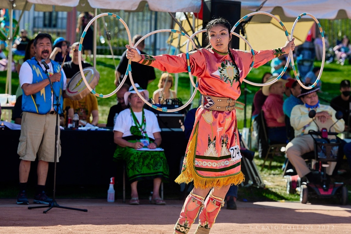 Native youth of all ages will come together for the Nakotah LaRance Memorial Youth Hoop Dance Competition August 6 & 7 from 9:00 a.m. to 5:00 p.m. at Museum of Indian Arts & Culture, Santa Fe.