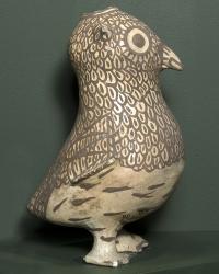 Polychrome Owl Figurine, 1900