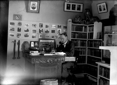 19-NMHM- Edgar Lee Hewett in Palace Office