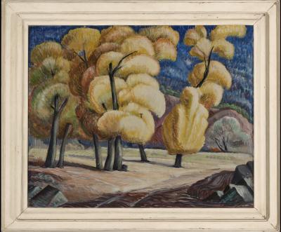 Shuster, Trees at Canyoncito, 1930